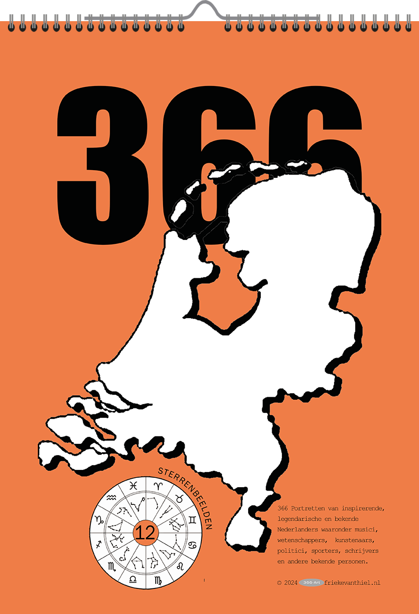 Verjaardagen sterrenbeelden - 366 portretten van bekende Nederlanders - verjaardagskalender