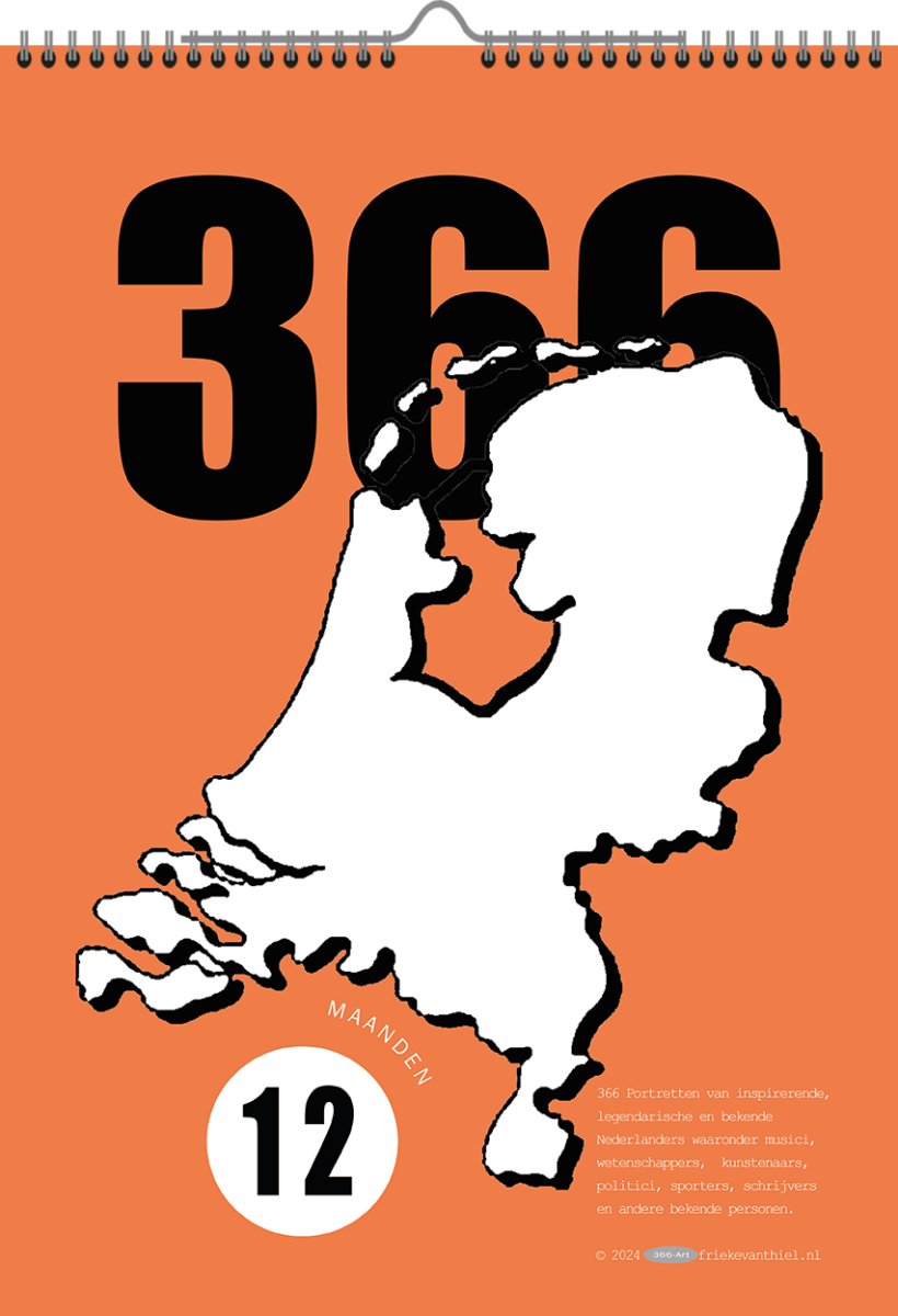 Verjaardagskalender - 366 portretten van bekende Nederlanders