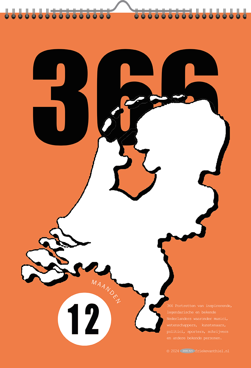 Verjaardagskalender - 366 portretten van bekende Nederlanders