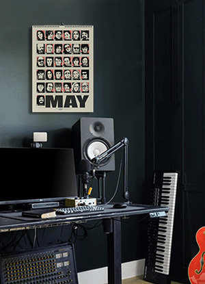 366 wereld beroemde muzikanten verjaardagskalender mei - wall art