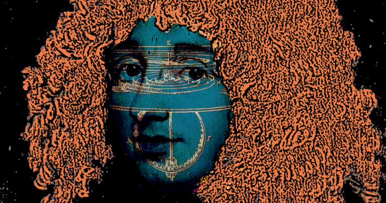 Digitale edit van Christiaan Huygens, bewerking door Frieke van Thiel