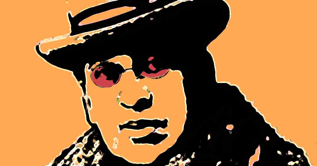 Popart portret van Louis Couperus, gemaakt door Frieke van Thiel