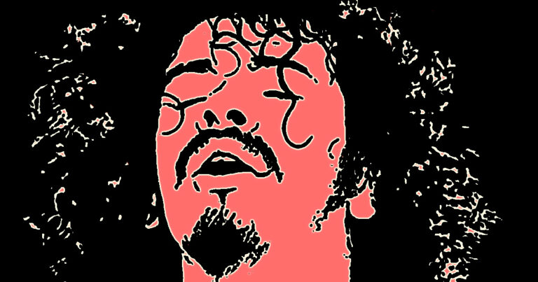 Popart afbeelding van Carlos Santana gemaakt door Frieke van Thiel